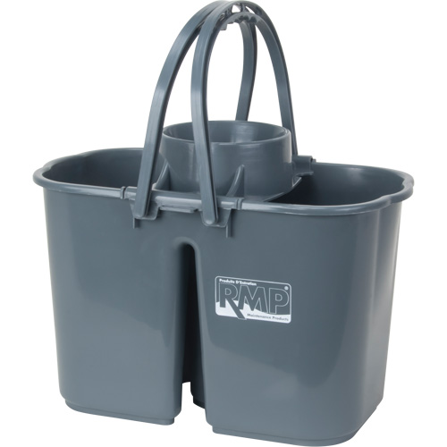 Seau et essoreuse pour vadrouille, Passoire, 3,75 gal. US (15 pintes), Gris Oxymax Inc