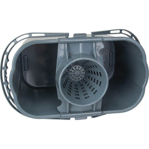 Seau et essoreuse pour vadrouille, Passoire, 3,75 gal. US (15 pintes), Gris Oxymax Inc