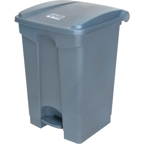 Poubelle &agrave; p&eacute;dale, Plastique, Capacit&eacute; 12 gal. US Oxymax Inc