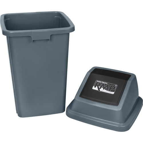 Garbage Can, Plastic, 26 US gal. Oxymax Inc