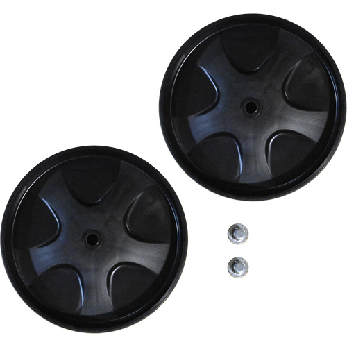 Replacement Wheels & Push Caps for Waste Dolly Oxymax Inc