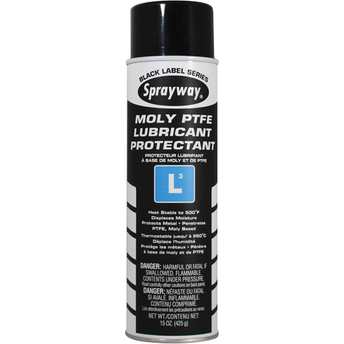 L3 Moly PTFE Lubricant Protectant, Aerosol Can Oxymax Inc