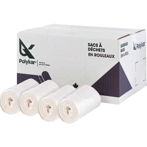 Sacs &agrave; d&eacute;chets de haute densit&eacute;, Utilitaire, 50" la x 36" lo, 13 microns, Givr&eacute;, Capacit&eacute; 194 L (44 gal.) Oxymax Inc