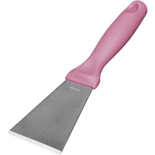 Large Stainless Steel Scraper, Pink, 3" W x 9" L Oxymax Inc