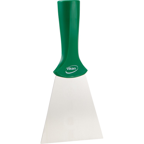 Handle-Mounted Stainless Steel Scraper, Green, 4" W x 8" L Oxymax Inc