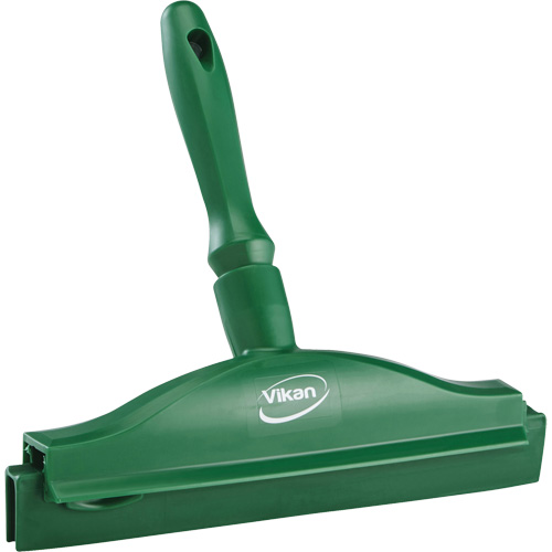 Double Blade Ultra Hygiene Squeegee, 10", Green Oxymax Inc