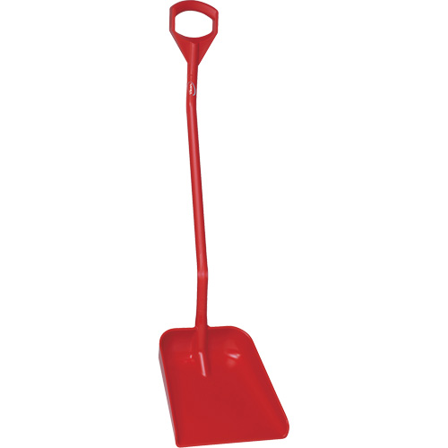 Pelle ergonomique &agrave; grande lame, Longueur de 51", Plastique, Rouge Oxymax Inc