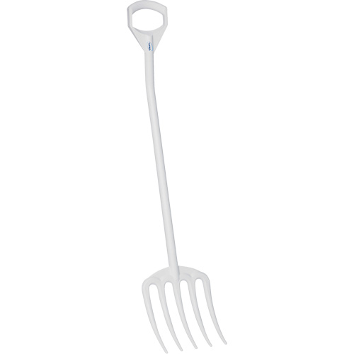 Fourche hygi&eacute;nique, Longueur de 49", Plastique, Blanc Oxymax Inc