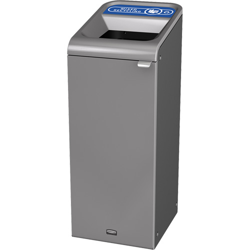 Conteneur pour d&eacute;chets de recyclage m&eacute;lang&eacute;s Configure, Vrac/Bord de rue/De bureau, Acier, 15 gal. US Oxymax Inc