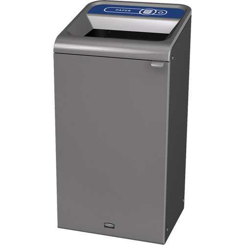 Conteneur pour d&eacute;chets de papier Configure, Vrac/Bord de rue/De bureau, Acier, 23 gal. US Oxymax Inc