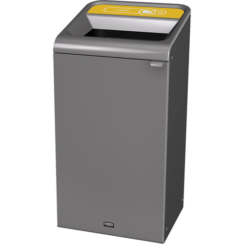 Conteneur pour d&eacute;chets de bidon Configure, Vrac/Bord de rue/De bureau, Acier, 23 gal. US Oxymax Inc