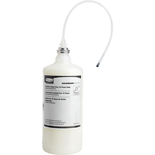 Recharge de savon liquide sans parfum et sans colorant OneShot, Cr&egrave;me, 800 ml, Sans parfum Oxymax Inc