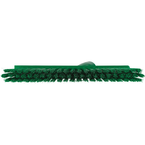 Balai biseaut&eacute; avec pas de vis inclin&eacute;, Crins Moyen, 10", Polyester, Vert Oxymax Inc
