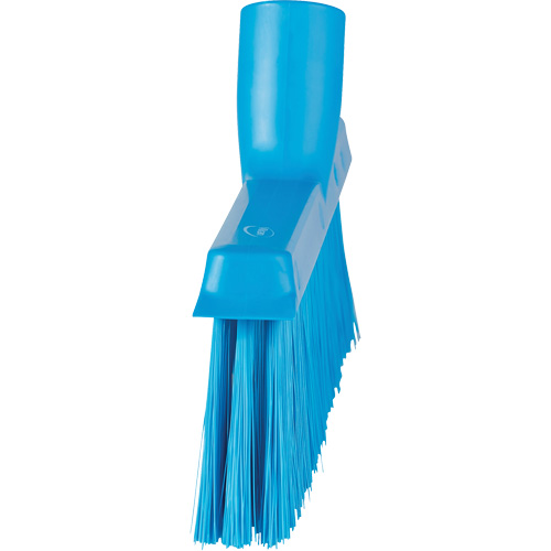 Balai biseaut&eacute; avec pas de vis inclin&eacute;, Crins Moyen, 10", Polyester, Bleu Oxymax Inc