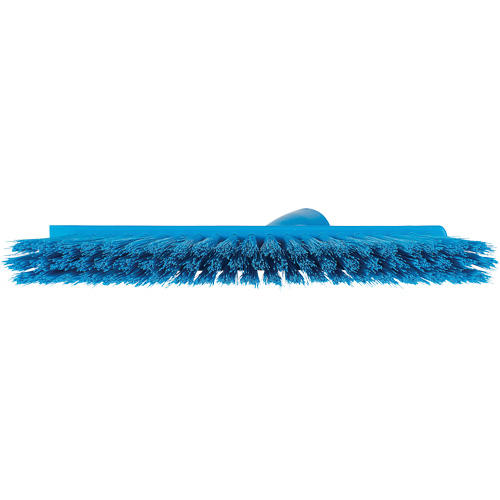Balai biseaut&eacute; avec pas de vis inclin&eacute;, Crins Moyen, 10", Polyester, Bleu Oxymax Inc