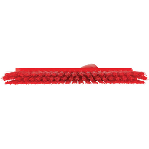 Balai biseaut&eacute; avec pas de vis inclin&eacute;, Crins Moyen, 10", Polyester, Rouge Oxymax Inc