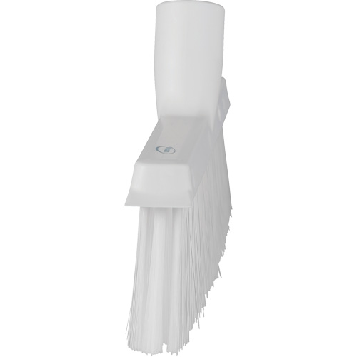 Balai biseaut&eacute; avec pas de vis inclin&eacute;, Crins Moyen, 10", Polyester, Blanc Oxymax Inc