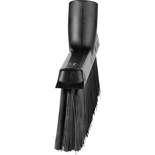 Balai biseaut&eacute; avec pas de vis inclin&eacute;, Crins Moyen, 10", Polyester, Noir Oxymax Inc