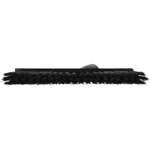 Balai biseaut&eacute; avec pas de vis inclin&eacute;, Crins Moyen, 10", Polyester, Noir Oxymax Inc