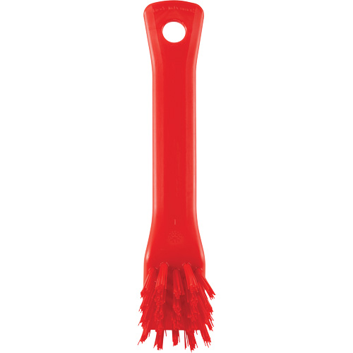 Brosse avec rebord grattoir, Soies Ferme, Longueur de 6", Rouge Oxymax Inc