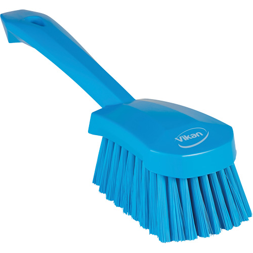 Brosse &agrave; r&eacute;curer avec manche court, Soies Doux, Longueur de 10-1/2", Bleu Oxymax Inc