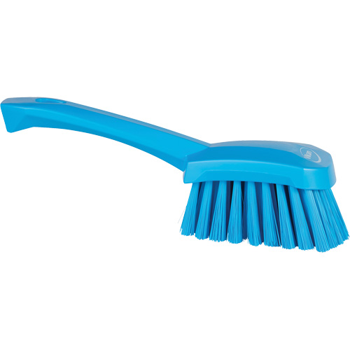 Brosse &agrave; r&eacute;curer avec manche court, Soies Doux, Longueur de 10-1/2", Bleu Oxymax Inc