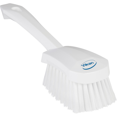 Short-Handled Washing Brush, Soft Bristles, 10-1/2" Long, White Oxymax Inc