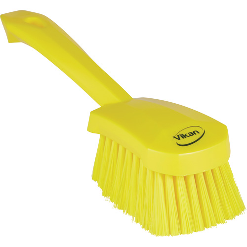 Short-Handled Washing Brush, Soft Bristles, 10-1/2" Long, Yellow Oxymax Inc