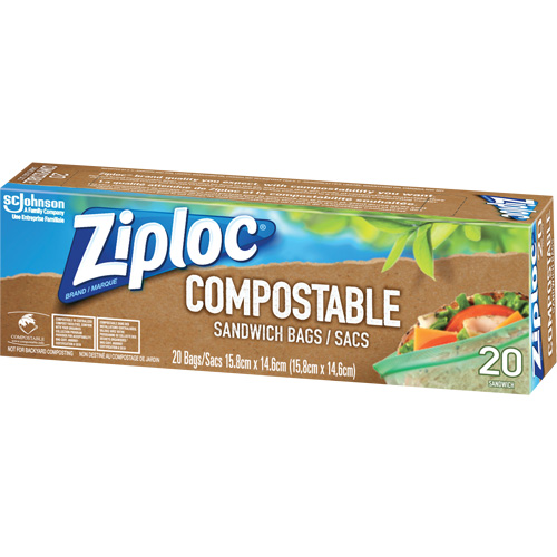Sacs &agrave; sandwich compostables Ziploc Oxymax Inc