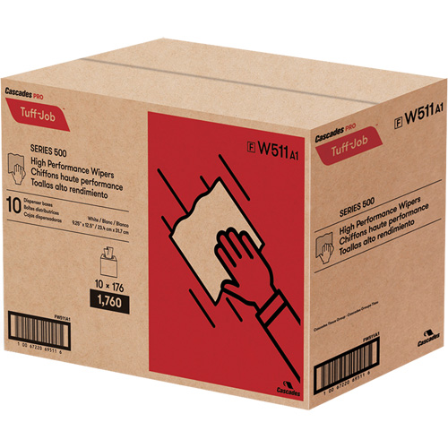 Essuie-tout Spunlace haute performance Pro Tuff-Job, Tout usage, 12-1/2" lo x 9-1/4" la Oxymax Inc