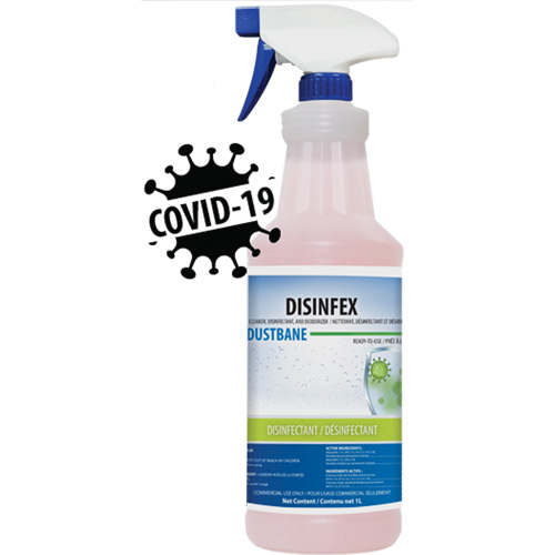 Disinfex Cleaner, Disinfectant & Deodorizer, 1 L, Bottle Oxymax Inc