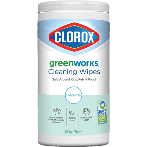 GreenWorks Cleaning Wipes, 75 Wipes Oxymax Inc