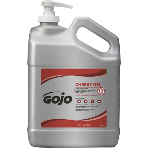 Hand Cleaner, Gel/Pumice, 4.5 L, Pump Bottle, Cherry Oxymax Inc