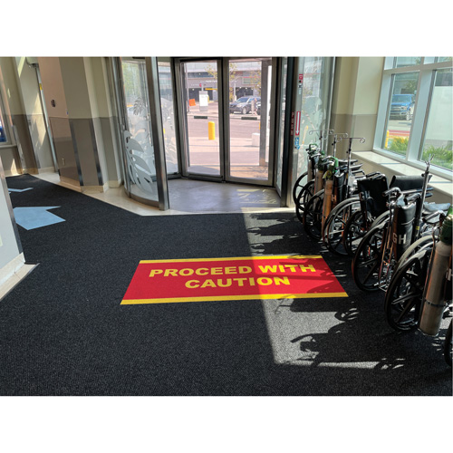 Supreme Knob Entrance Matting, Wiper/Scraper, 13-5/12' x 75-1/2' x 7/16", Charcoal Oxymax Inc