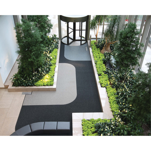 Supreme Knob Entrance Matting, Wiper/Scraper, 13-5/12' x 75-1/2' x 7/16", Charcoal Oxymax Inc