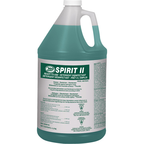 D&eacute;tergent d&eacute;sinfectant Spirit II, 4 L, Cruche Oxymax Inc