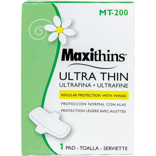 Serviettes Maxi Maxithins ultra minces avec ailes Oxymax Inc