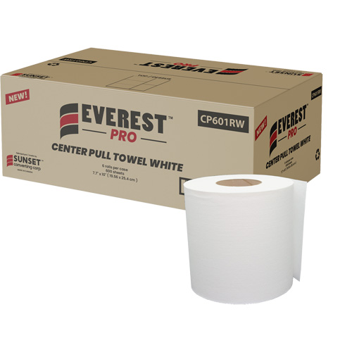 White Paper Towels, 1 Ply, Centre Pull Oxymax Inc