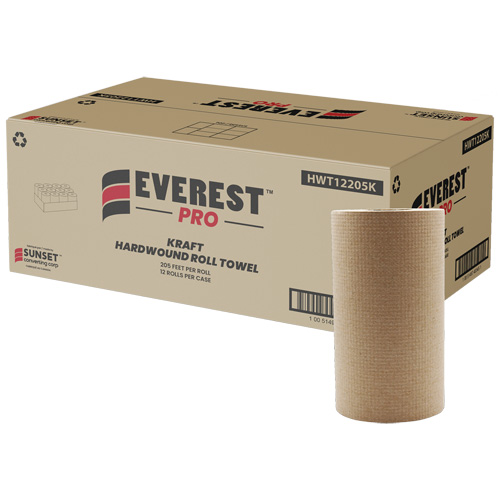 Kraft Hardwound Roll Towels, 1 Ply, Centre Pull, 205' L Oxymax Inc