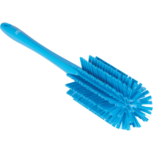 Brosse moyenne avec manche, Soies Ferme, Longueur de 17", Bleu Oxymax Inc