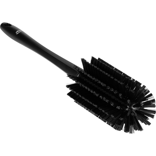 Brosse moyenne avec manche, Soies Ferme, Longueur de 17", Noir Oxymax Inc