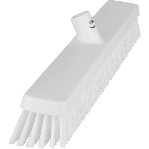 Heavy-Duty Push Broom, Fine/Stiff Bristles, 24", White Oxymax Inc