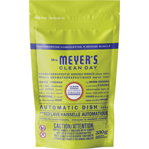 Mrs. Meyer's&reg; Clean Day Automatic Dish Pacs Detergent, Pods, 330 g, Lemon Verbena Oxymax Inc