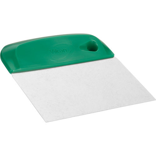 Flexible Stainless Steel Dough Cutter/Scraper, Green, 4-1/2" W x 5-3/4" L Oxymax Inc