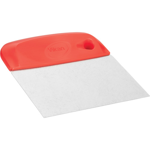 Flexible Stainless Steel Dough Cutter/Scraper, Red, 4-1/2" W x 5-3/4" L Oxymax Inc