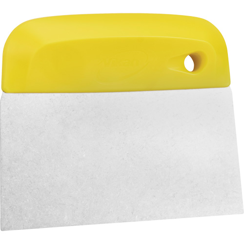 Flexible Stainless Steel Dough Cutter/Scraper, Yellow, 4-1/2" W x 5-3/4" L Oxymax Inc