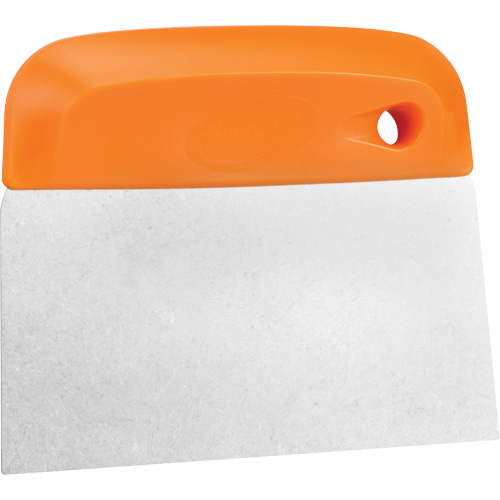 Flexible Stainless Steel Dough Cutter/Scraper, Orange, 4-1/2" W x 5-3/4" L Oxymax Inc