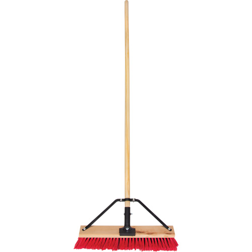 Balai-brosse &agrave; manche renforc&eacute;, 18", Moyen, Soies PVC Oxymax Inc