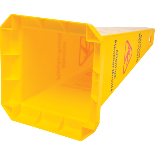 Wet Floor Safety Cone, Bilingual with Pictogram Oxymax Inc