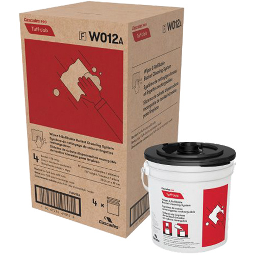 PRO Tuff-Job&reg; Refillable Bucket & Lid for W011 Wipers Oxymax Inc